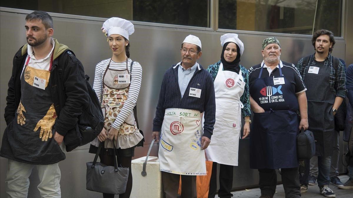 Casting de ’Masterchef-7’ en Barcelona.