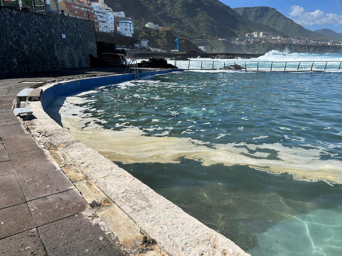 Destrozos en el litoral de La Laguna por la borrasca Therese