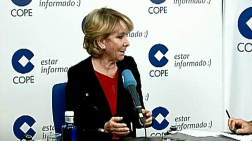 Esperanza Aguirre: “Podemos es digno de dar miedo”