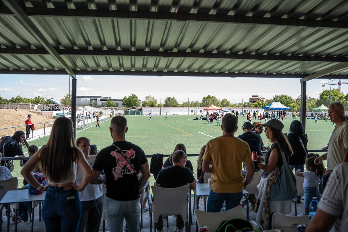 Torneo de fútbol solidario en favor de Hugo Serrano, en mayo de 2025.
