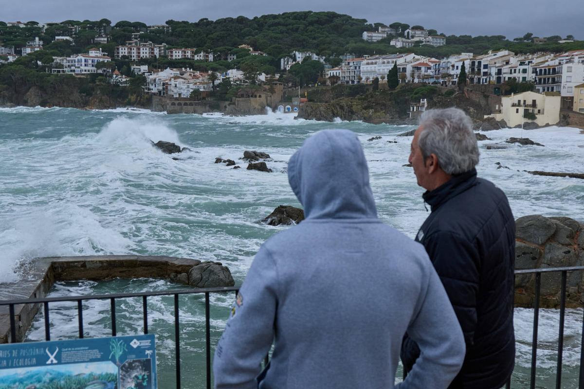 Les imatges del temporal a les comarques gironines