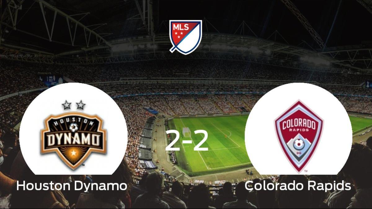 El Houston Dynamo y el Colorado Rapids se reparten los puntos tras empatar 2-2