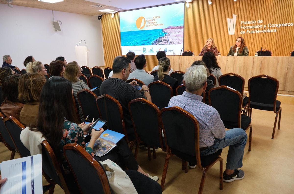 Imagen del acto de presentación del Plan de Acción Climática.