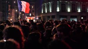 Frances leftist grouping New Popular Front rally at Pariss Place de la Republique