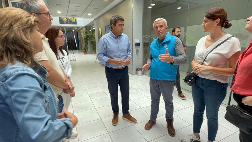 Mazón visita Pilar de la Horadada, una de las zonas más afectadas por la dana Alice en Alicante