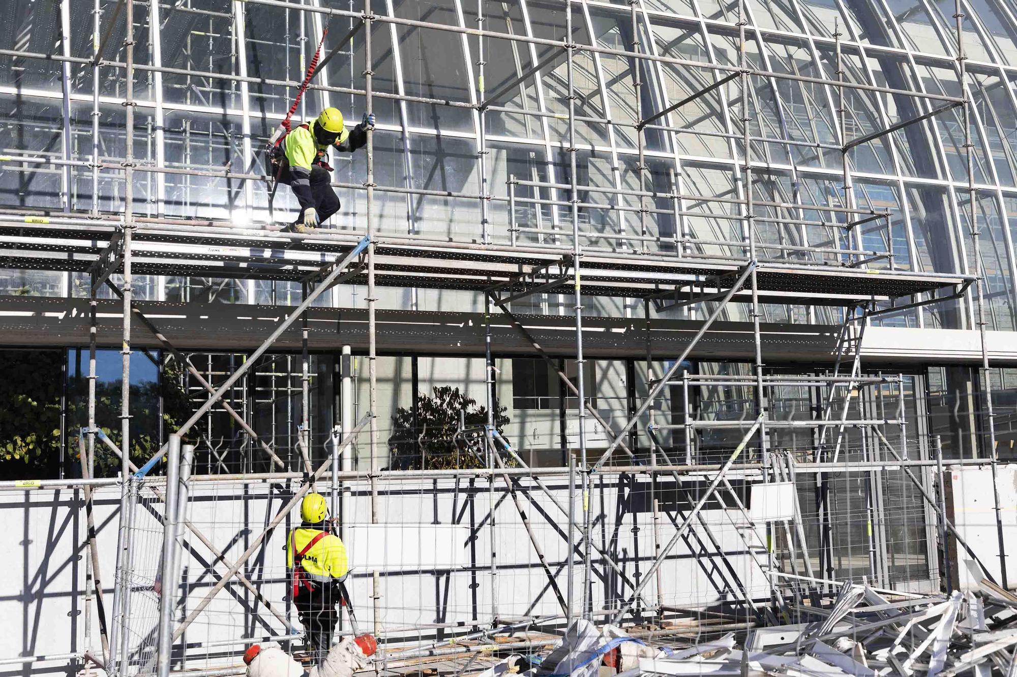 Obras de rehabilitación del Palau de la Música