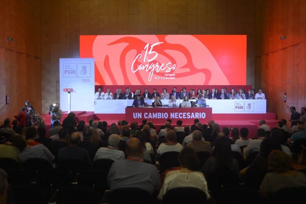 Clausura del congreso del PSRM en Cartagena