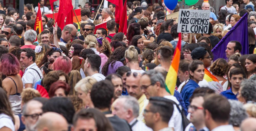 Alicante ondea la bandera del Orgullo LGTBI