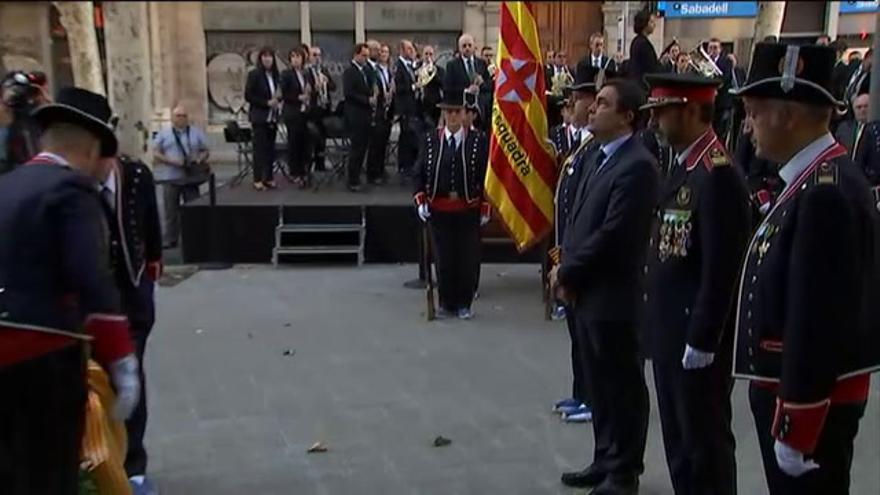 Vídeo / Comienzan los actos oficiales de la Diada