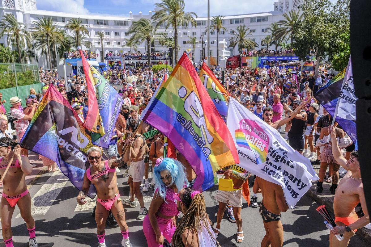 La cabalgata del Maspalomas Pride del año 2025.