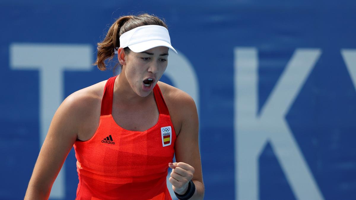 Garbiñe Muguruza durante los Juegos Olímpicos de Tokio 2020