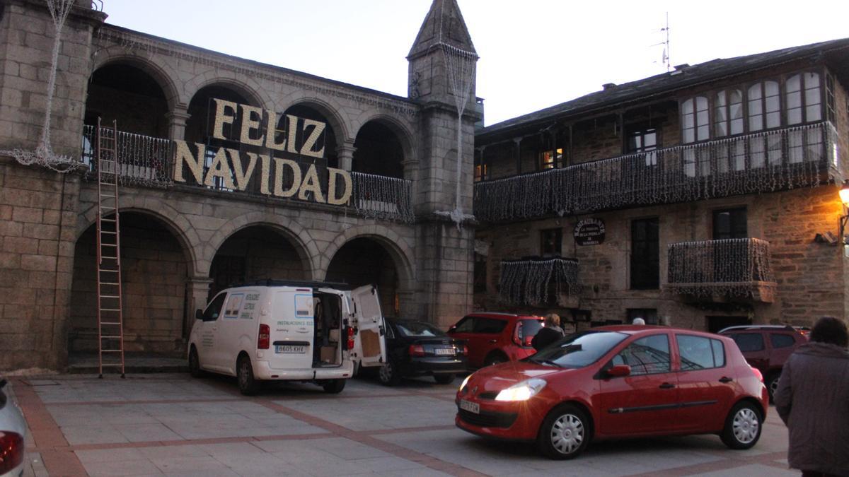 Luces en Puebla de Sanabria.