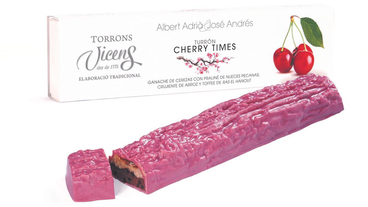 Turrón Cherry Times de Torrons Vicens.