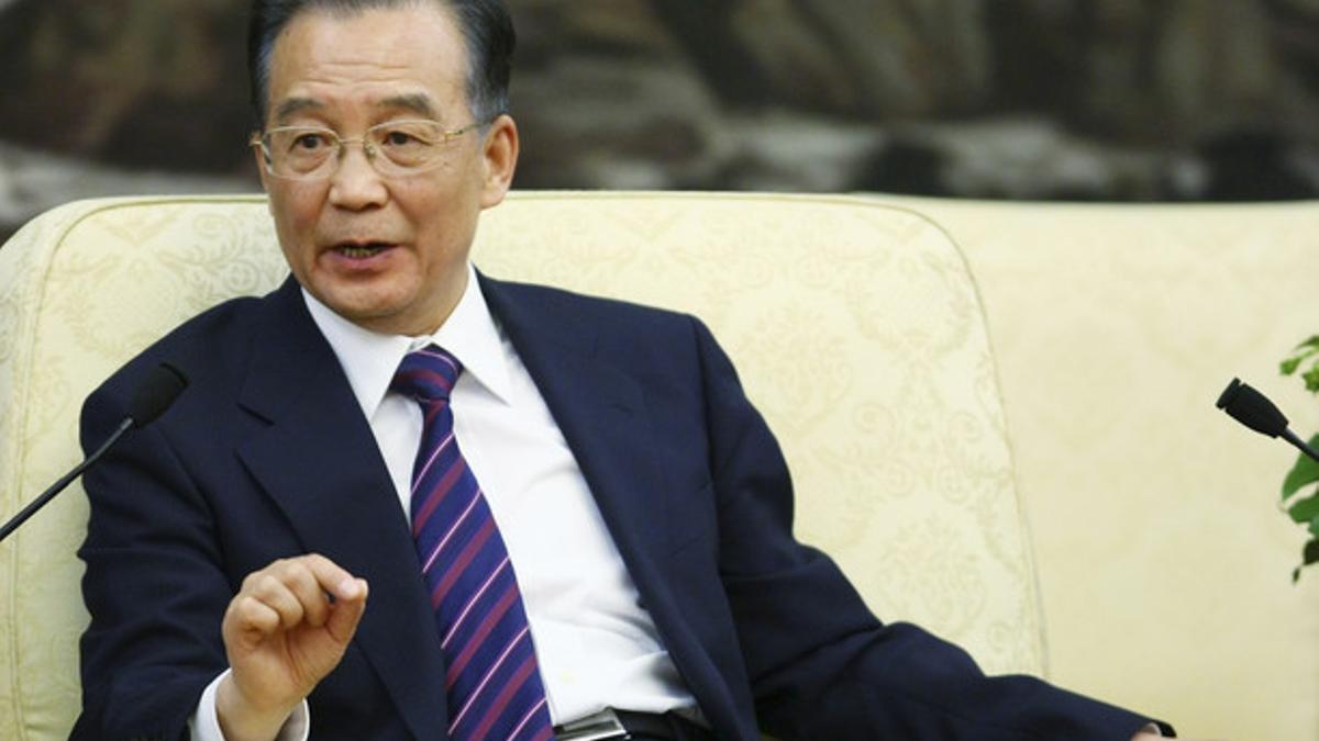 Wen Jiabao, durante una conferencia de prensa, el pasado 22 de marzo en Pekín.