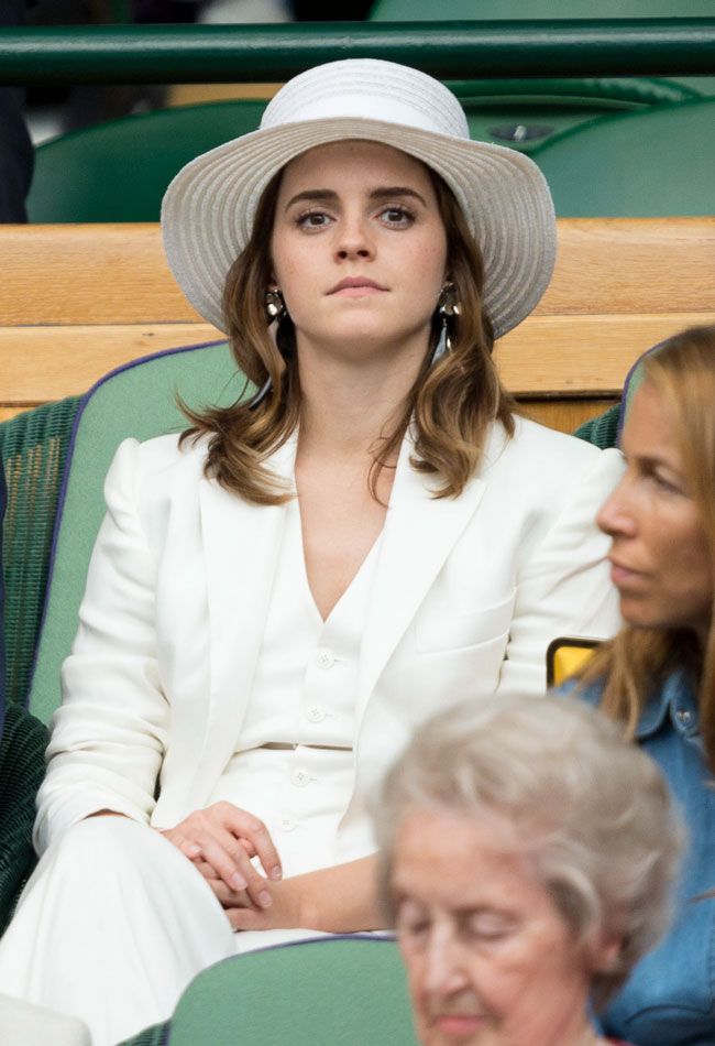 Los dos looks de Emma Watson que consiguieron eclipsar a Meghan Markle y  Kate Middleton en Wimbledon - Woman