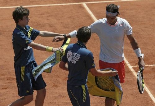 Imágenes del partido entre Novak Djokovic y Rafa Nadal