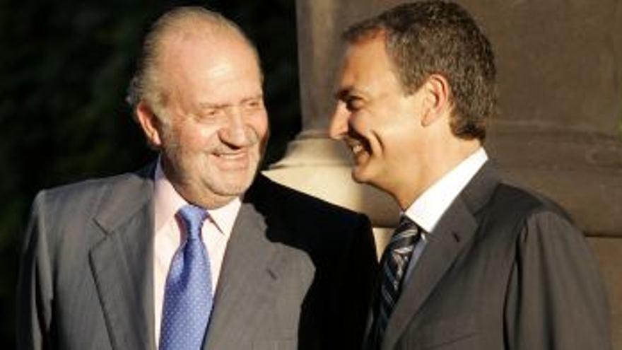 Zapatero se reúne con el Rey en Palma