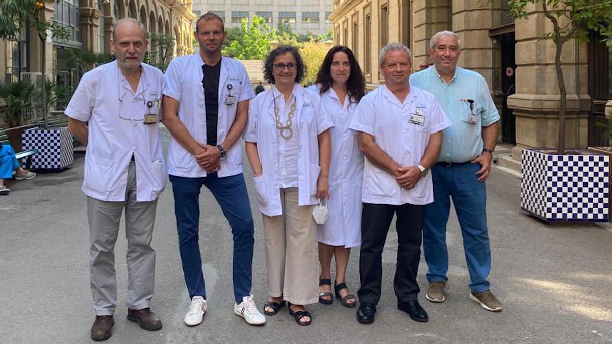 Equip investigador del Clínic que ha presentat el cas excepcional de curació funcional del VIH