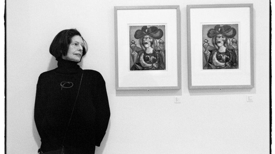 Brigitte Baer en el Museu Picasso de Barcelona.
