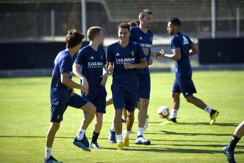 Entrenamiento del Real Zaragoza en la Ciudad Deportiva