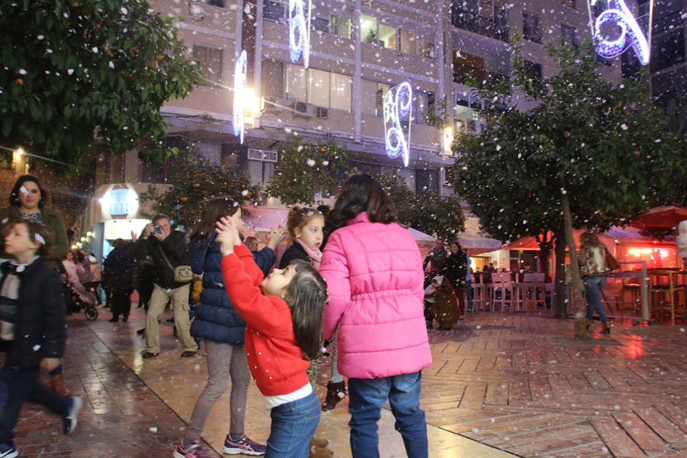 Por tercer año consecutivo, esta iniciativa atrae a niños y familias a la céntrica plaza de Málaga capital