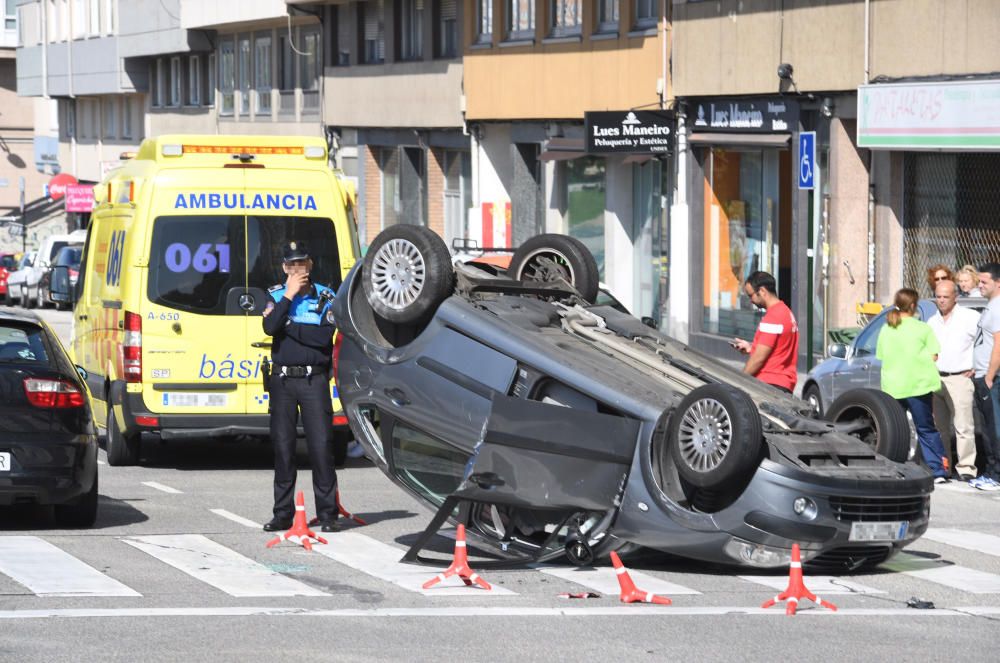 Accidente en la ronda de Outeiro