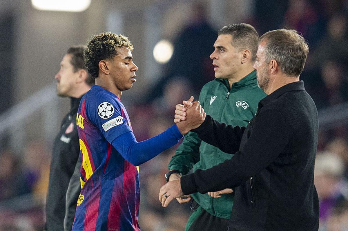 Flick gestiona amb tacte les "decepcions" de Lamine