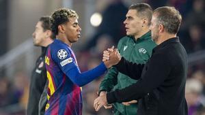 Flick gestiona amb tacte les "decepcions" de Lamine