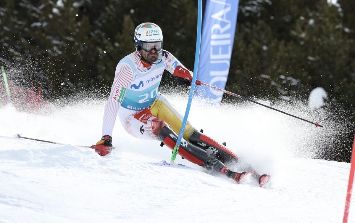 Quim Salarich durante la Copa de Europa celebrada en Baqueira Beret este miércoles.