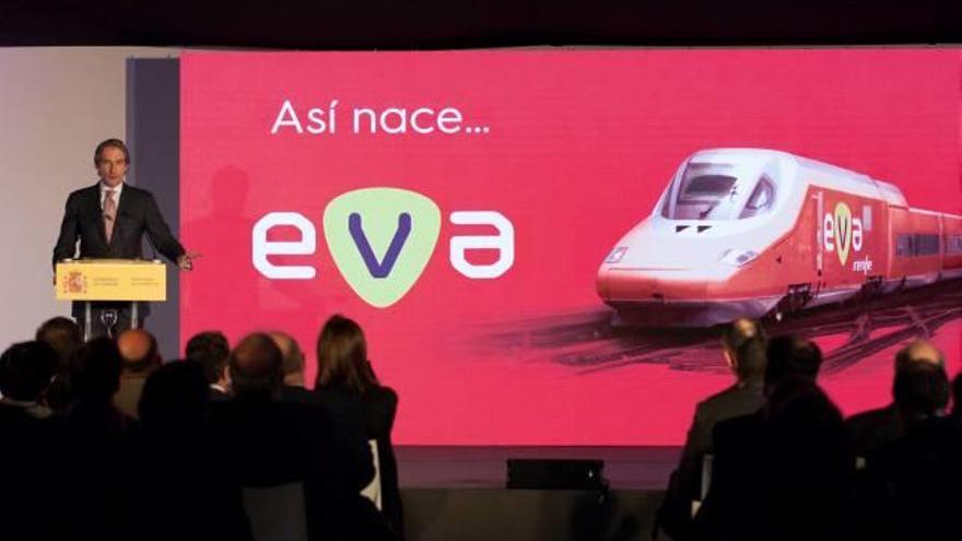 Presentació d&#039;EVA, el nou AVE «low cost» de Renfe.