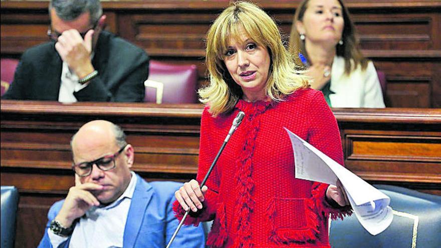 La consejera Rosa Dávila respondiendo a la oposición.