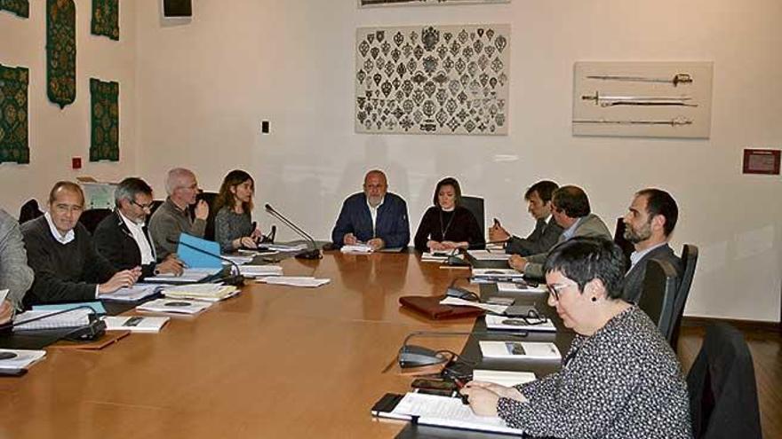 Una imagen de la reunión del Consorci Serra de Tramuntana celebrada ayer en Palma.