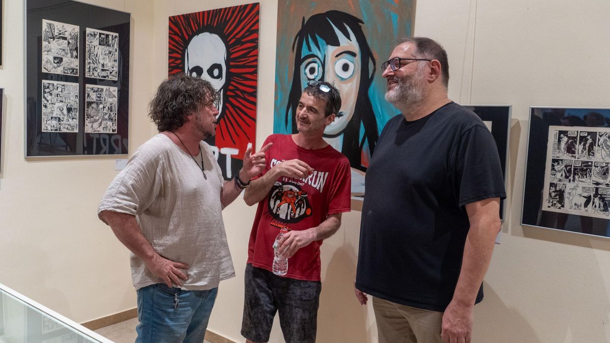 Galdric Sala, Pep Pérez i Manel Fontdevila se reencontraron en la inauguración del Espai7 del Casino de Manresa.