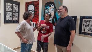 Galdric Sala, Pep Pérez i Manel Fontdevila es van retrobar a la inauguració de l’Espai7 del  Casino de Manresa.