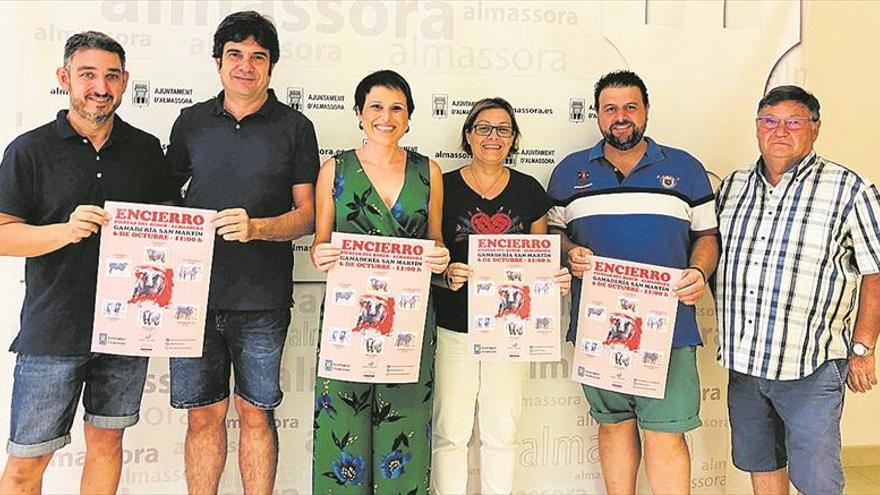 Toros de San Martín para el regreso del encierro de las fiestas del Roser