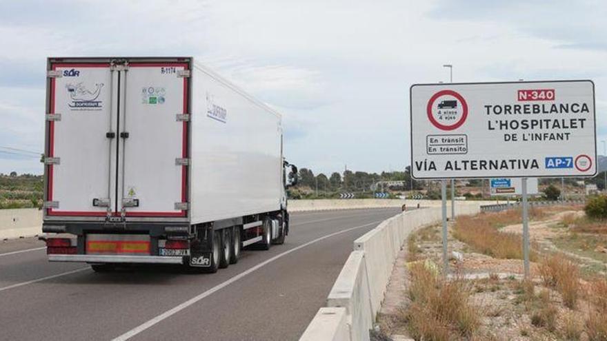 La N-340, más libre de camiones a su paso por Castellón