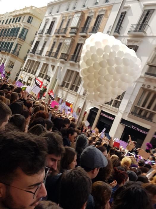 Concentración del 8-M en la plaza de la Constitución.