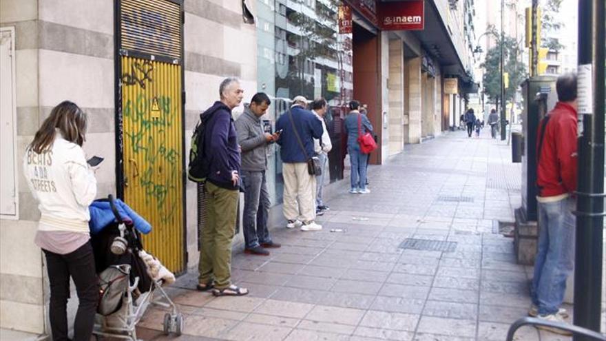 Aragón registra las mejores cifras de desempleo desde noviembre de 2008