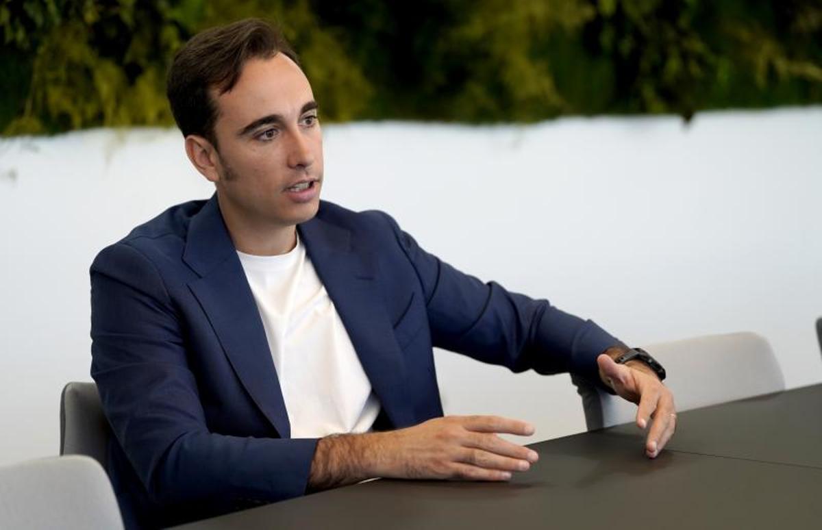 Andrés Ruiz durante un momento de la entrevista.