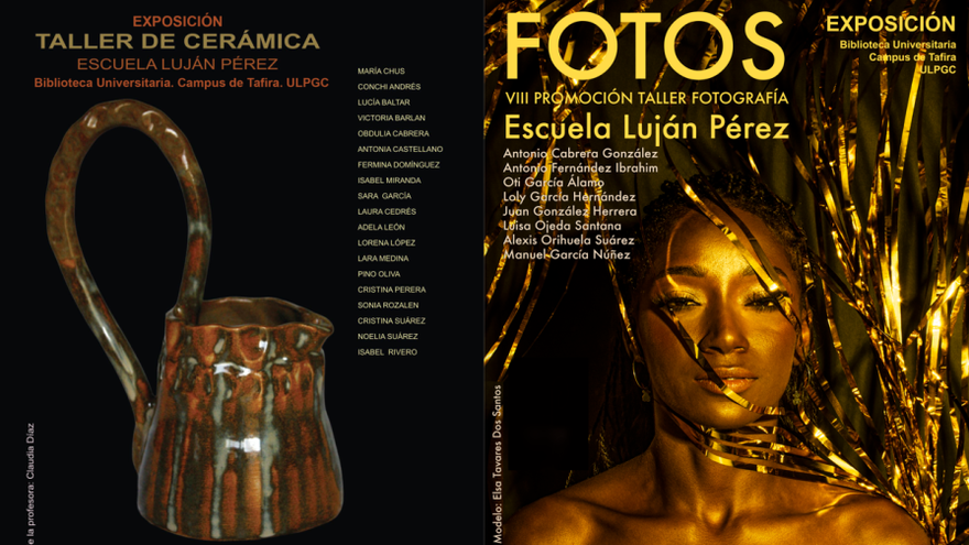 Exposición de los talleres de cerámica y fotografía de la Escuela Luján Pérez