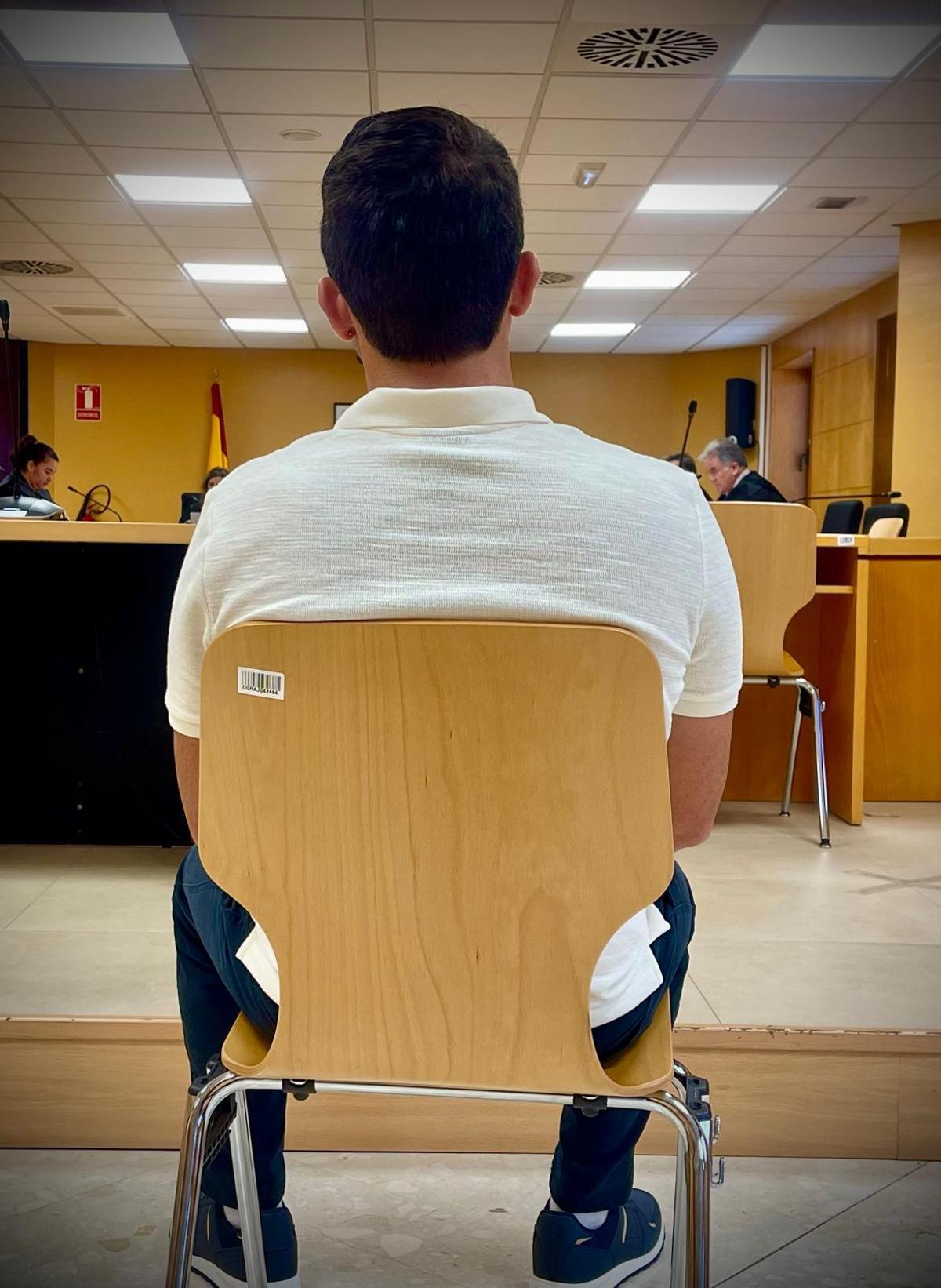 El acusado durante el juicio celebrado en la Audiencia Provincial.