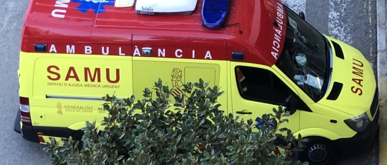 El SAMU va atendre l’accident amb tres ferits a Villargordo del Cabriel.