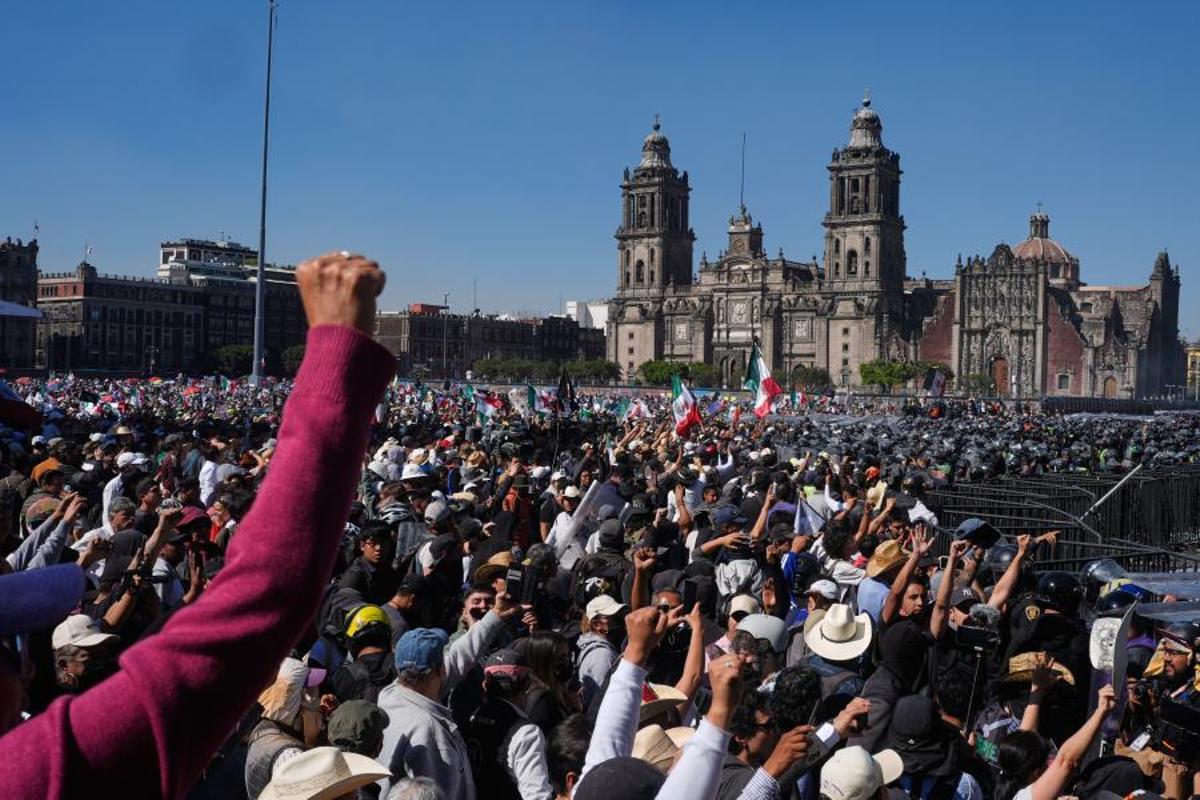 Incidentes en la marcha de la ‘Generación Z’ contra la corrupción en México