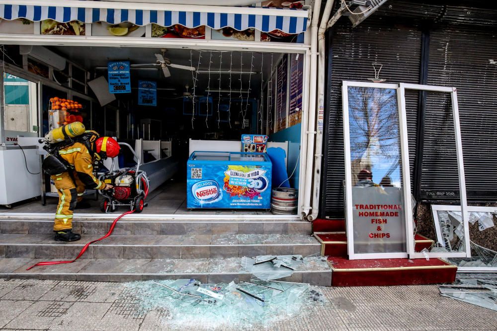 Un herido en una explosión de gas en un restaurante de Benidorm