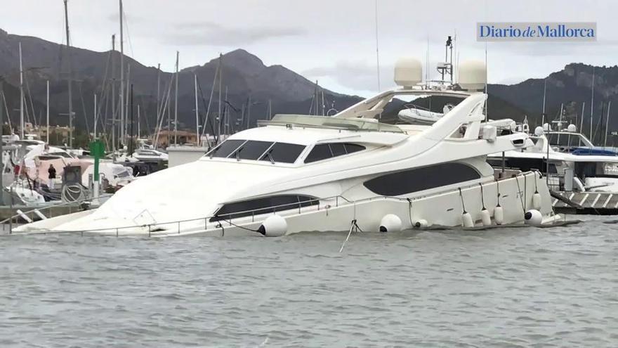 El vendaval causa destrozos en el Port d'Andratx