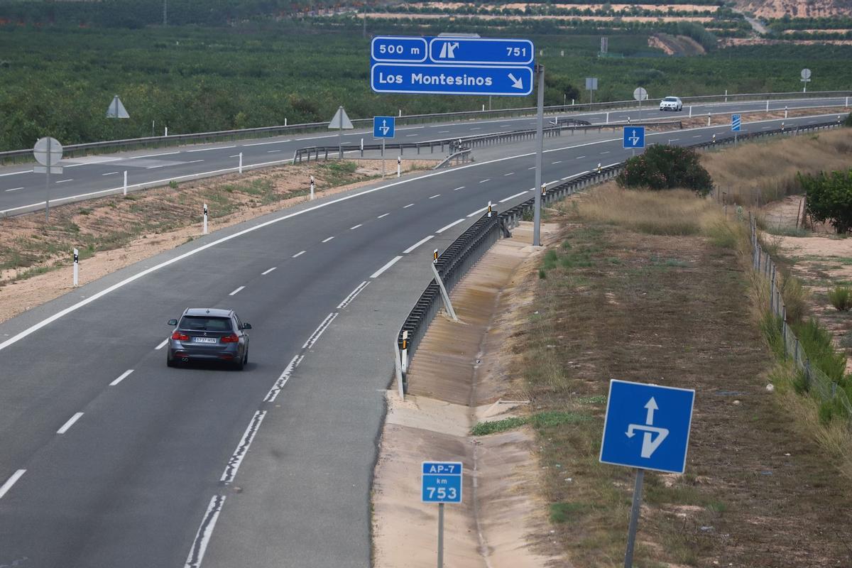 Un tramo de la autopista de Alicante a Torrevieja donde se realizó el control