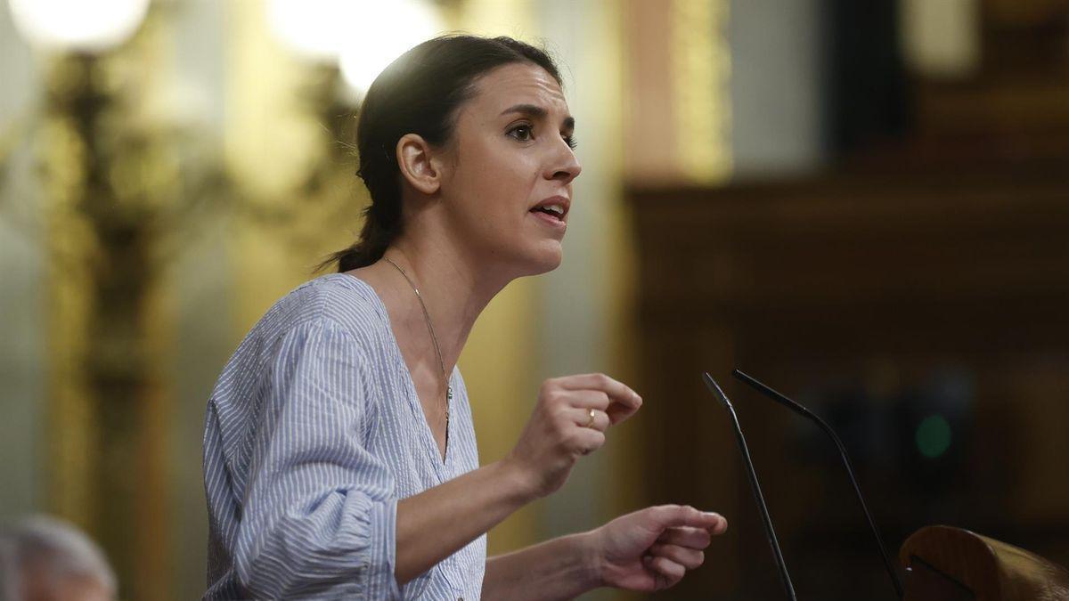 La ministra de Igualdad, Irene Montero, esta semana en el Congreso de los Diputados.