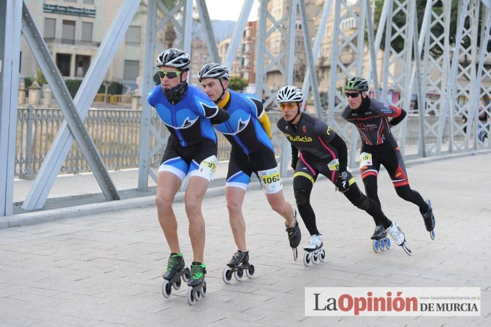 Murcia Maratón. Patinadores en carrera