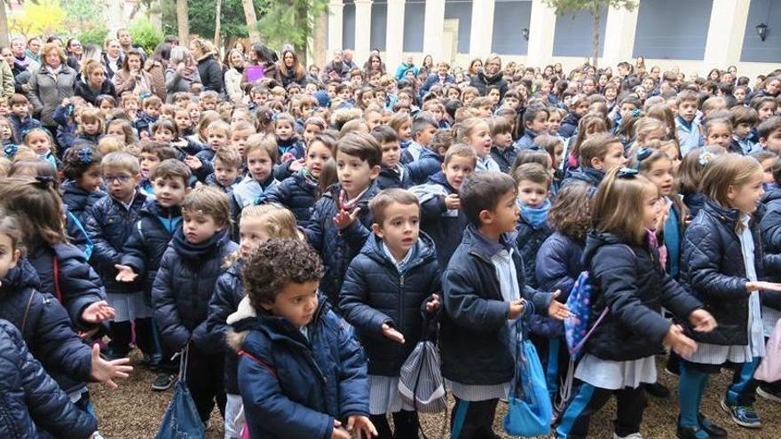 Una imagen facilitada por el colegio de la Celebración de Adviento