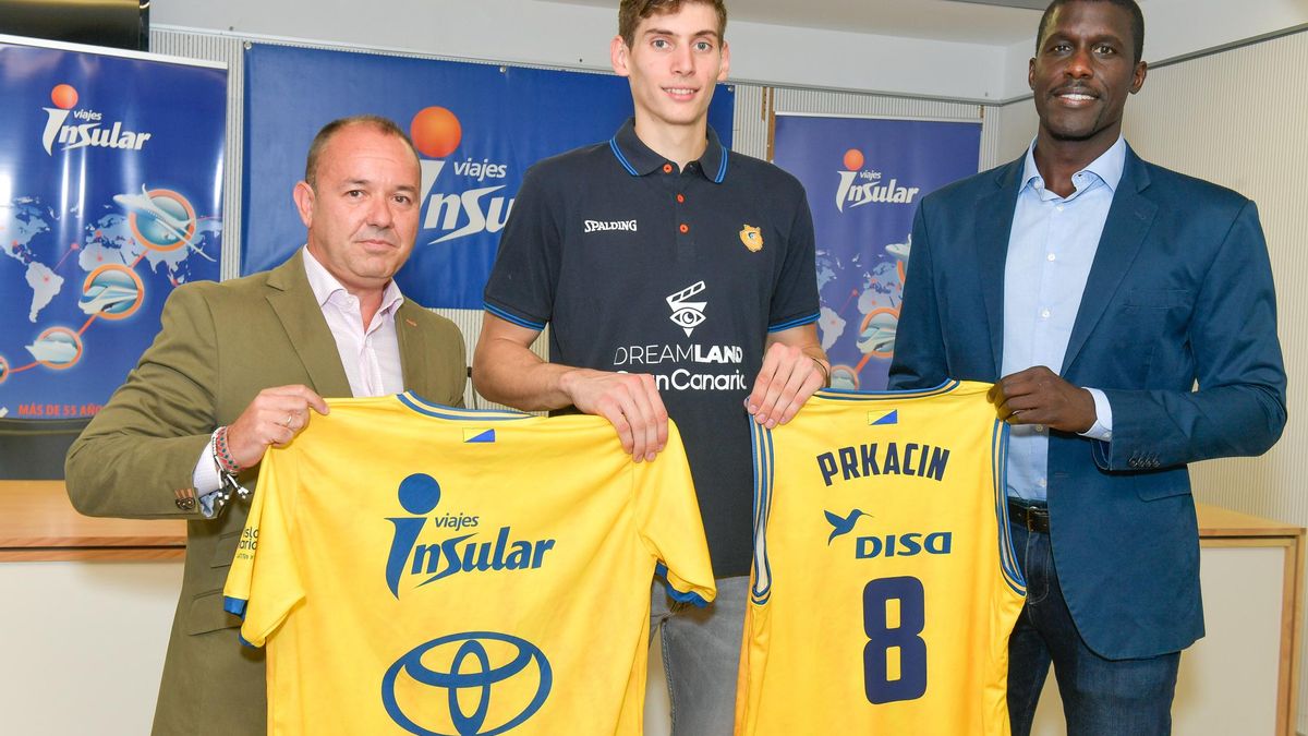 Presentación de Roko Prkacin, nuevo fichaje del Dreamland Gran Canaria